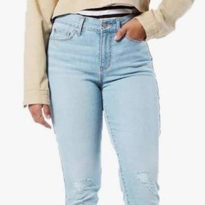 Women's Levi's Denizen Jeans High Rise Skinny Distressed Light Wash 12M W31/L30